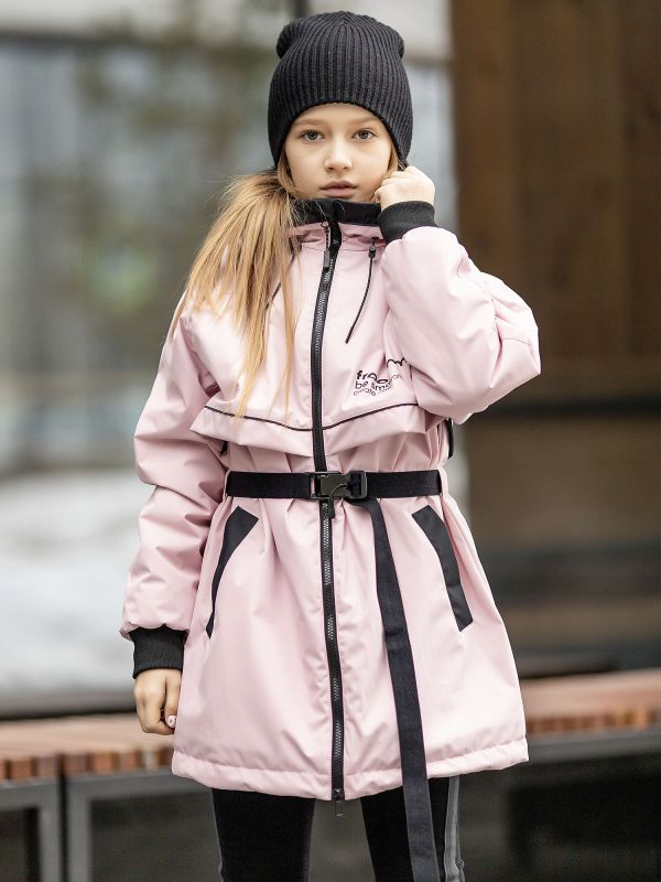 101-22o-2 Raincoat parka for girls "Selena"