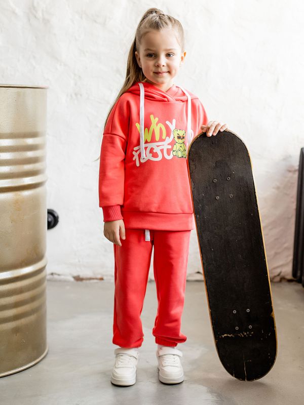 120-23f-1 Set of hoodie and trousers for girls LITL