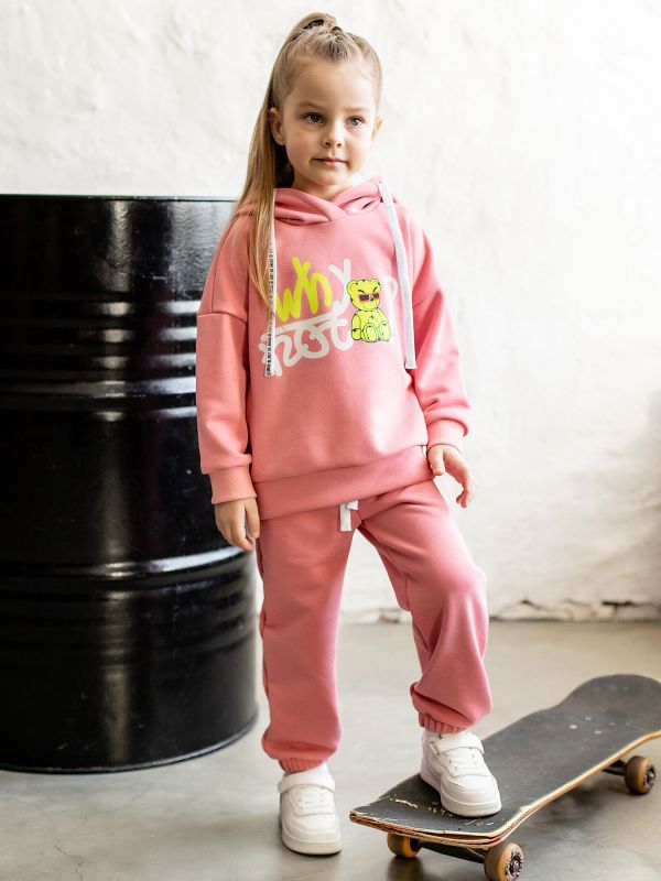 120-23f-1 Set of hoodie and trousers for girls LITL