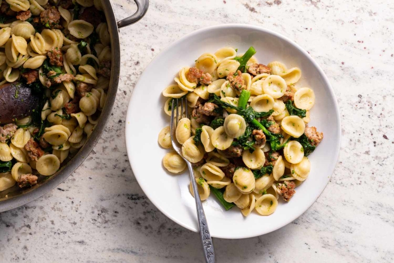 Orecchiette with Sausage and Broccoli Rabe