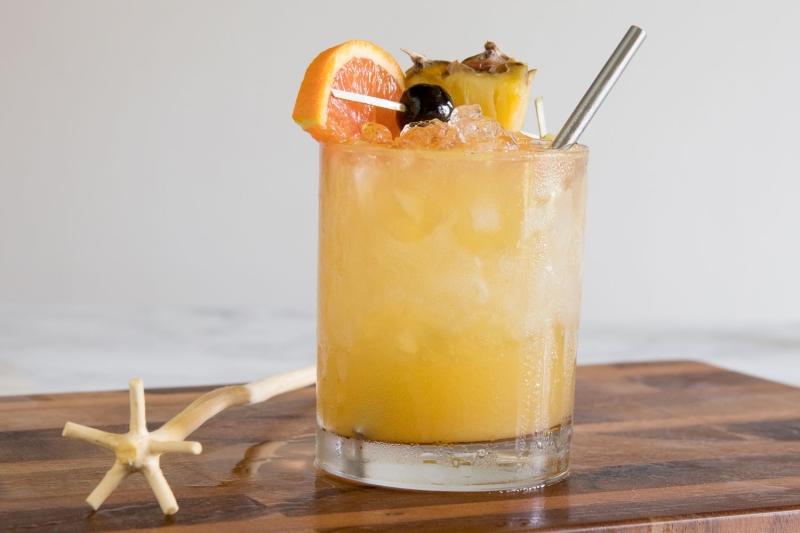 Rum Swizzle Cocktail